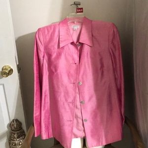 A Pea In The Pod 100% Raw Silk Jacket Maternity